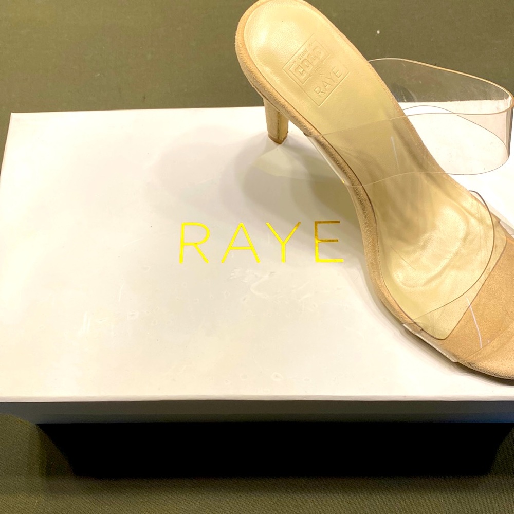 Clear 3 inch heels by Raye
